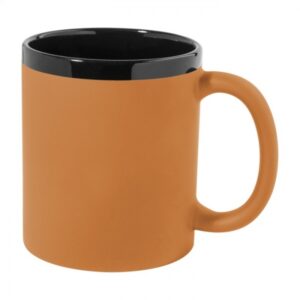 Keramický pogumovaný hrnček (300 ml), Orange