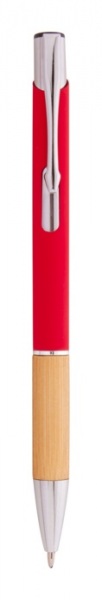 Hliníkové pogumované guľôčkové pero , Red – Obrázok 2