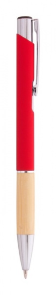 Hliníkové pogumované guľôčkové pero , Red – Obrázok 3
