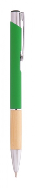Hliníkové pogumované guľôčkové pero , Green – Obrázok 3