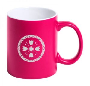 Hrnček pre laser, 350ml , pink/white