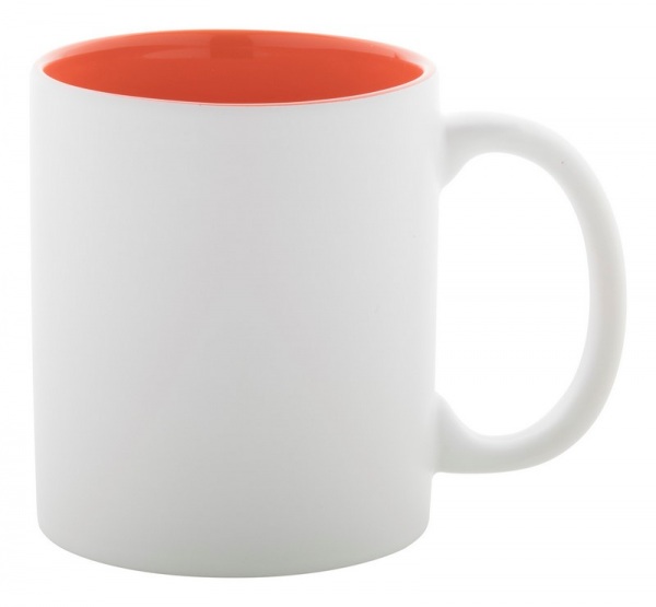 Hrnček, 350ml , white/orange – Obrázok 3