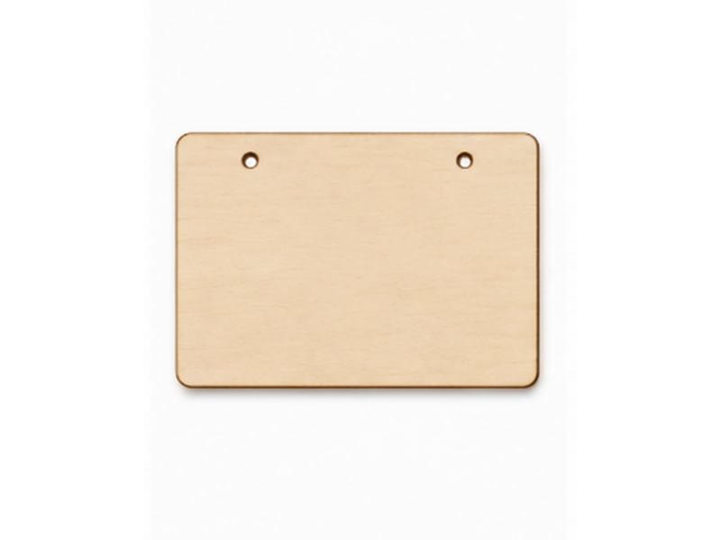 Drevená tabuľka 200 × 150 mm – 2 otvory