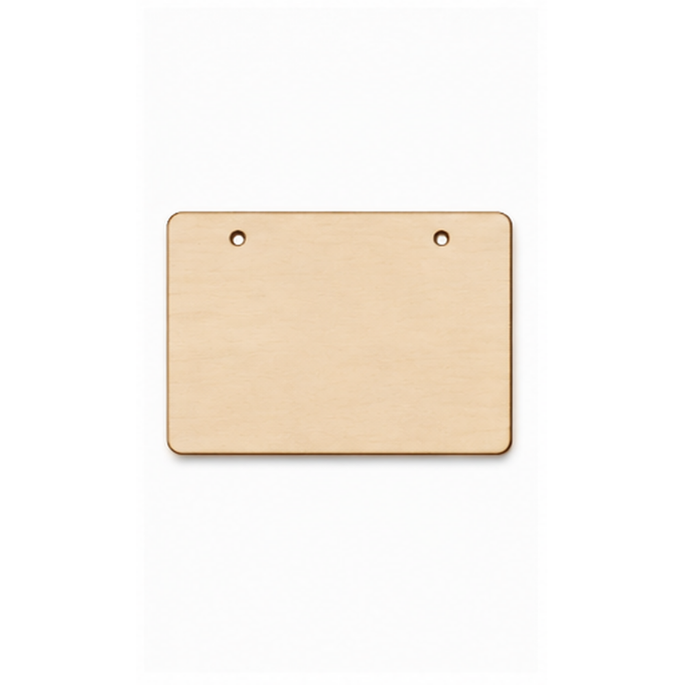 Drevená tabuľka 200 × 150 mm – 2 otvory