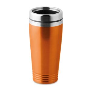 Cestovný pohár, dvojstenný (400 ml), Orange – P813.625