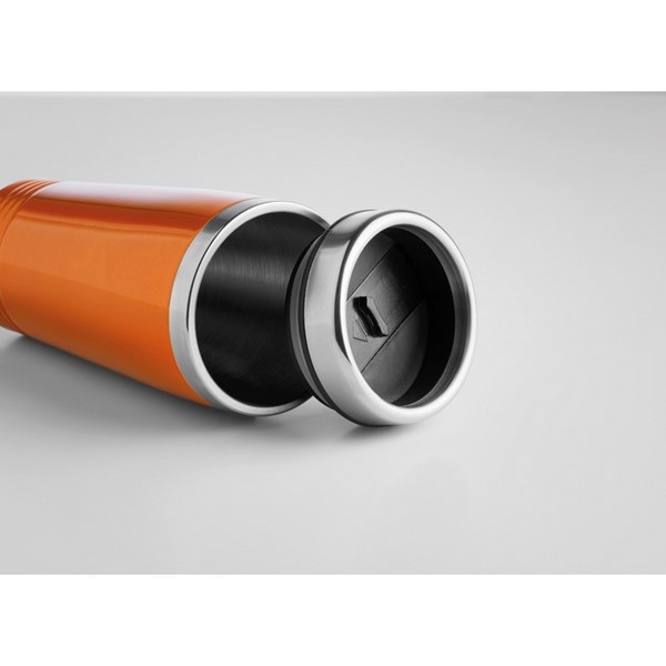 Cestovný pohár, dvojstenný (400 ml), Orange – P813.625 – detail 4