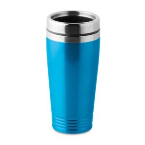 Cestovný pohár, dvojstenný (400 ml), turquoise – P813.626