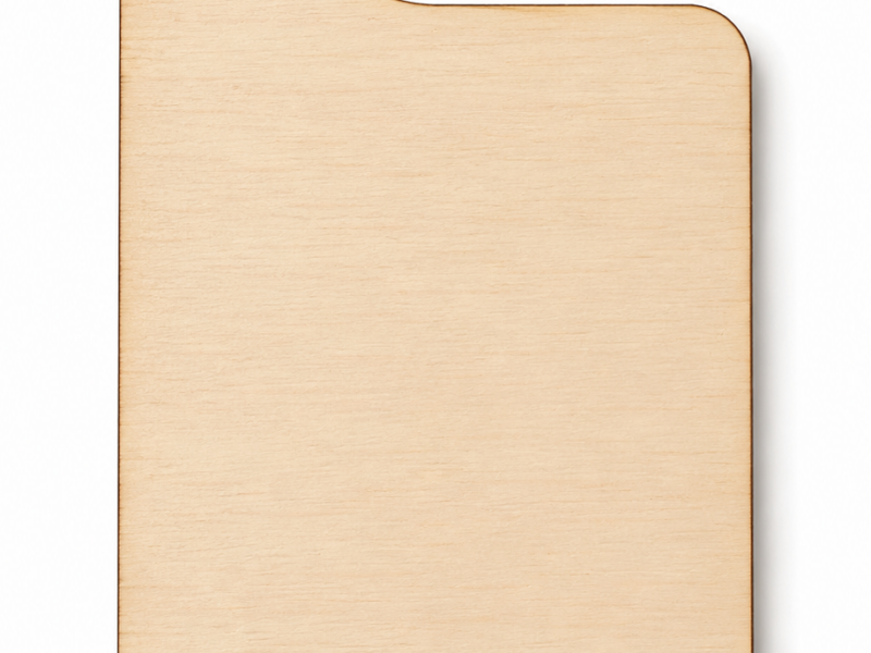Drevená visačka na dvere z topoľovej preglejky 170 × 60 mm