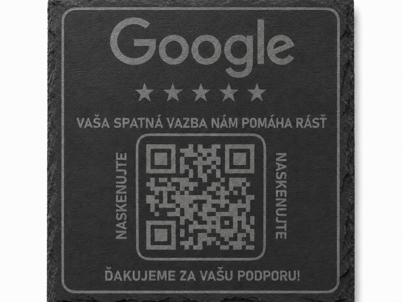 Podložky pod pohár, bridlica