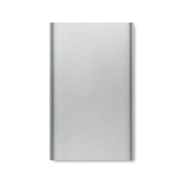Hliníková powerbanka 4000 mAh, Dull silver – P461.942 – detail 2