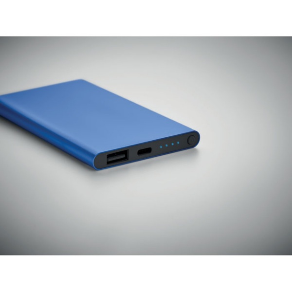 Hliníková powerbanka 4000 mAh, royal – P461.943 – detail 4