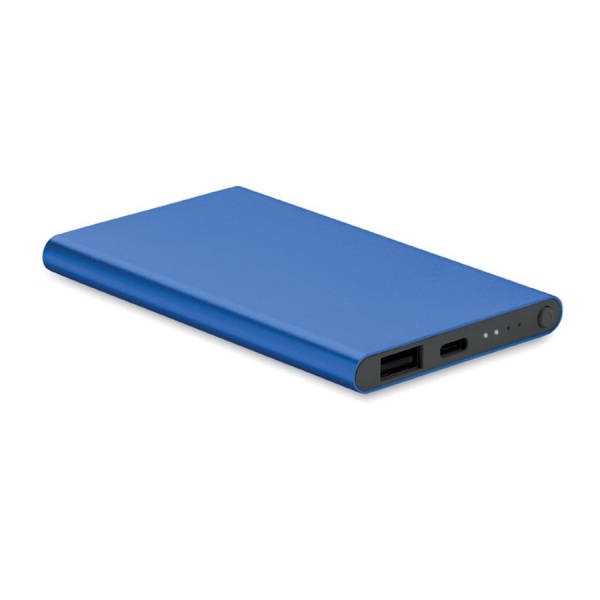 Hliníková powerbanka 4000 mAh, royal – P461.943