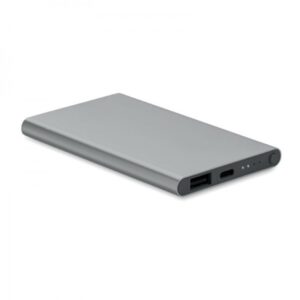 Hliníková powerbanka 4000 mAh, titanium – P462.706