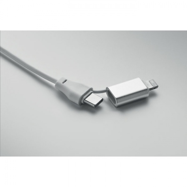 Nabíjacie káble 4v1, 60W, white – P462.976 – detail 4