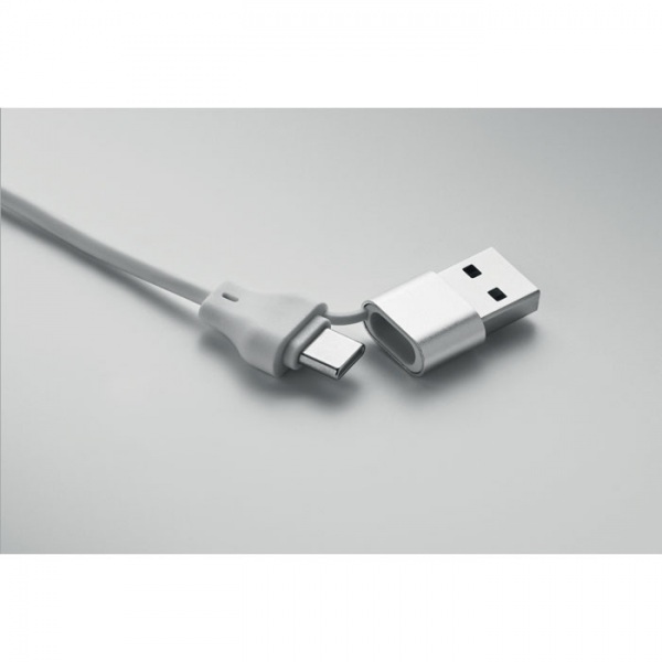 Nabíjacie káble 4v1, 60W, white – P462.976 – detail 5