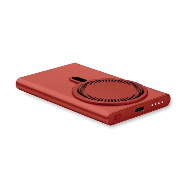 Magnetická powerbanka 5000mAh/15W, Burgundy – P463.916