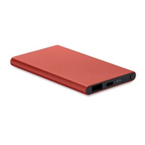 Hliníková powerbanka 4000 mAh, Burgundy – P463.962