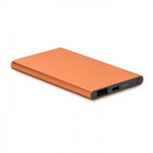 Hliníková powerbanka 4000 mAh, Orange – P464.718