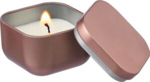 Kovová metalická sviečka, Rose gold – P815.343