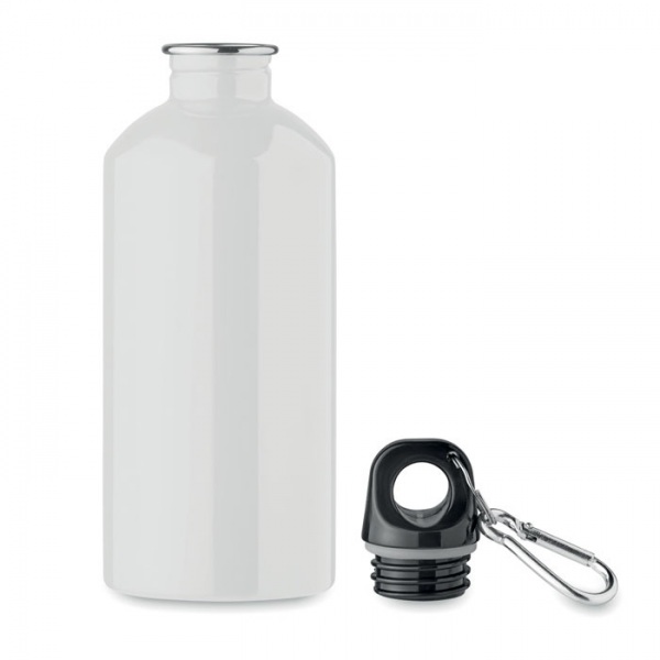 Fľaša 500 ml z recyklovaného nerezu, white – P817.795 – detail 3