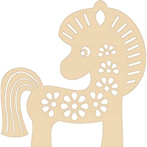 Drevená vianočná ozdoba – Koník, katalógové číslo VO-018