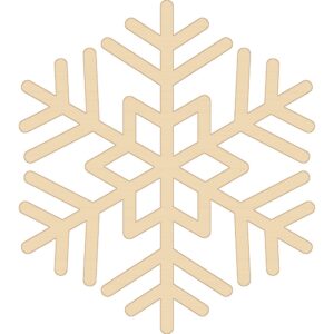 Drevená vianočná ozdoba – Vločka, katalógové číslo VO-209