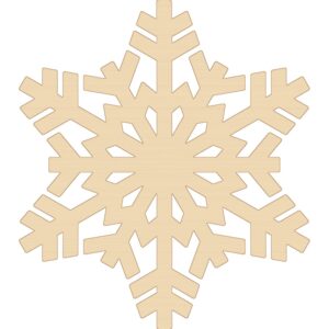 Drevená vianočná ozdoba – Geometrická vločka, katalógové číslo VO-268