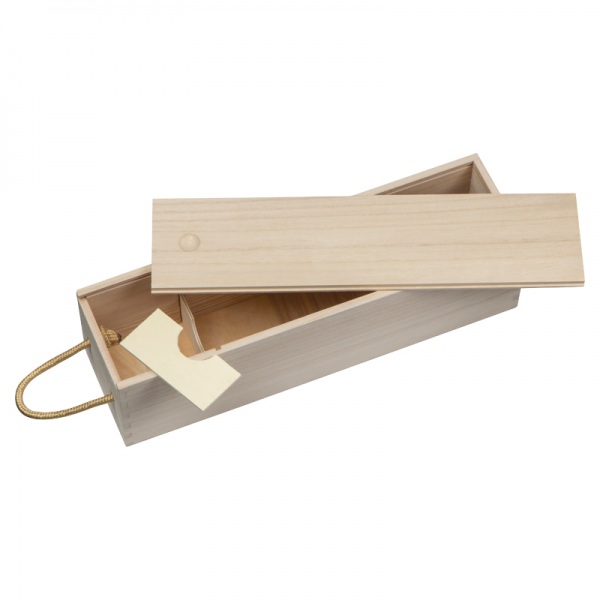 Drevený box na víno, Beige