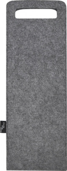 Obal na víno z recyklovanej plsti (GRS), medium grey – Obrázok 5